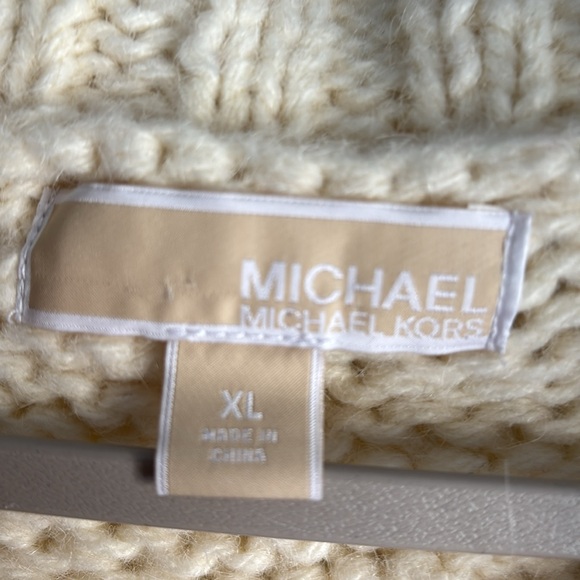 Michael by Michael Kors cream chunky knit cardigan - Picture 5 of 6